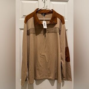 Ouku men’s color block long sleeve size 2XL